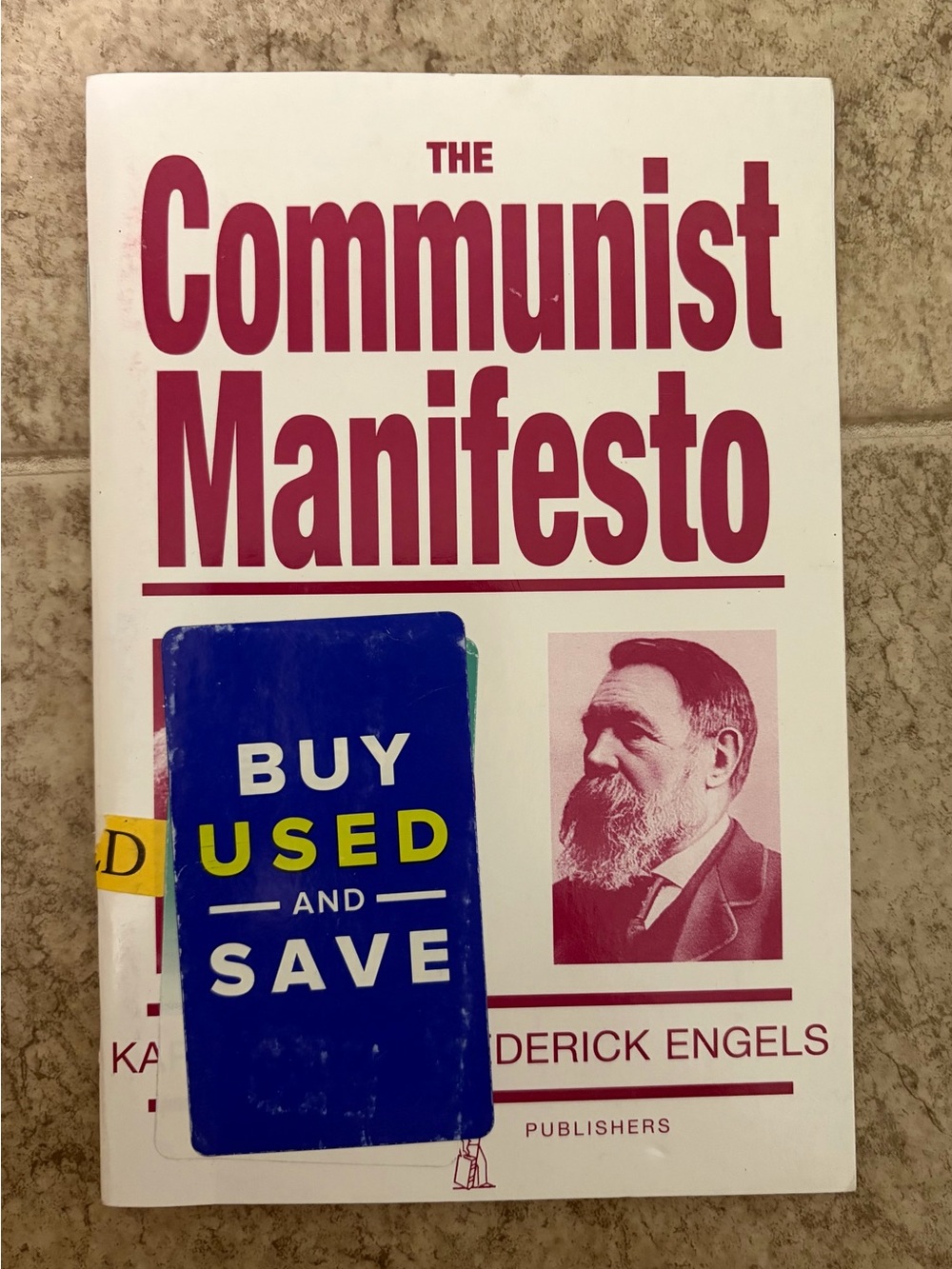 “The Communist Manifesto” Softcover Book by K. Marx & F. Engels